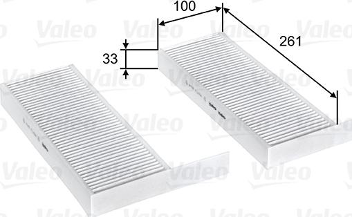 Valeo 715808 - Филтър купе (поленов филтър) vvparts.bg