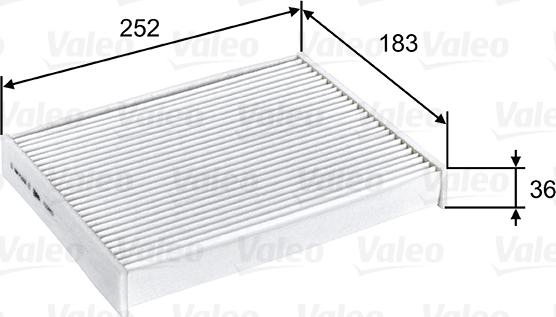 Valeo 715803 - Филтър купе (поленов филтър) vvparts.bg