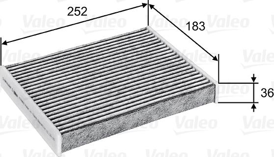 Valeo 715802 - Филтър купе (поленов филтър) vvparts.bg