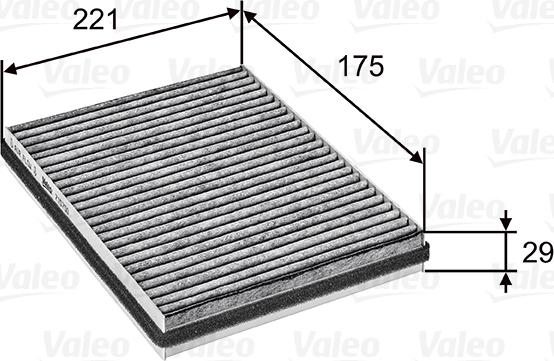 Valeo 715750 - Филтър купе (поленов филтър) vvparts.bg