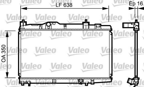 Valeo 734916 - Радиатор, охлаждане на двигателя vvparts.bg