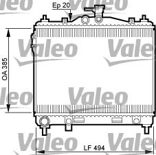 Valeo 734912 - Радиатор, охлаждане на двигателя vvparts.bg
