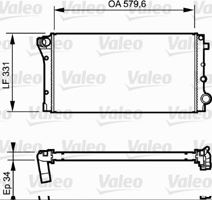 Valeo 734932 - Радиатор, охлаждане на двигателя vvparts.bg