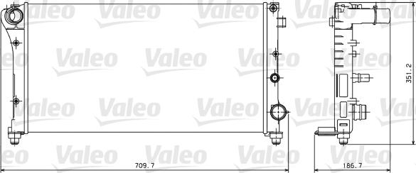 Valeo 734924 - Радиатор, охлаждане на двигателя vvparts.bg