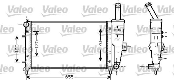 Valeo 734459 - Радиатор, охлаждане на двигателя vvparts.bg