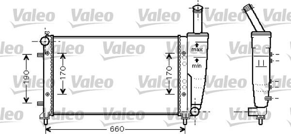 Valeo 734457 - Радиатор, охлаждане на двигателя vvparts.bg