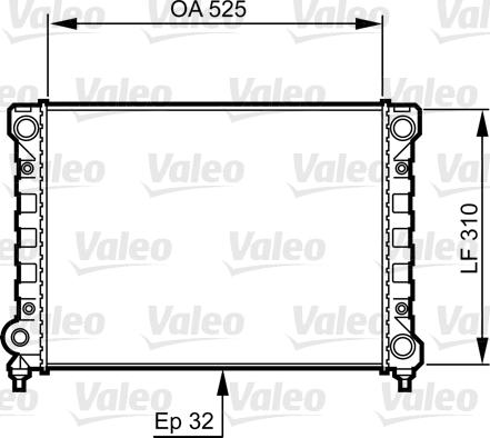 Valeo 734415 - Радиатор, охлаждане на двигателя vvparts.bg