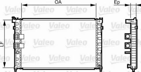 Valeo 734411 - Радиатор, охлаждане на двигателя vvparts.bg