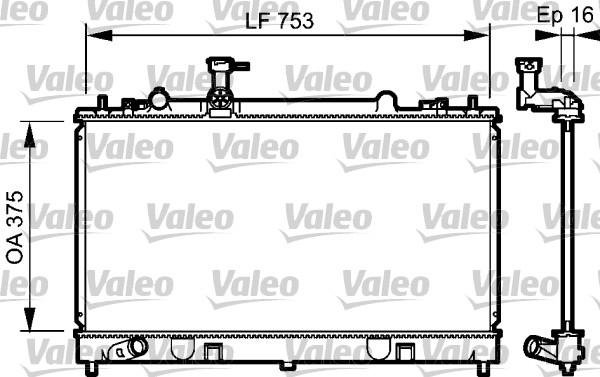 Valeo 734484 - Радиатор, охлаждане на двигателя vvparts.bg