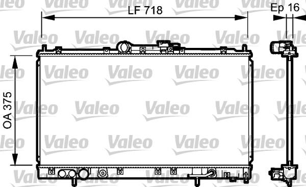 Valeo 734481 - Радиатор, охлаждане на двигателя vvparts.bg