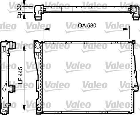 Valeo 734589 - Радиатор, охлаждане на двигателя vvparts.bg