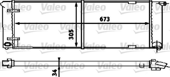 Valeo 734586 - Радиатор, охлаждане на двигателя vvparts.bg