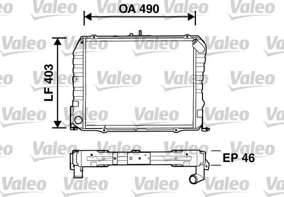 Valeo 734535 - Радиатор, охлаждане на двигателя vvparts.bg