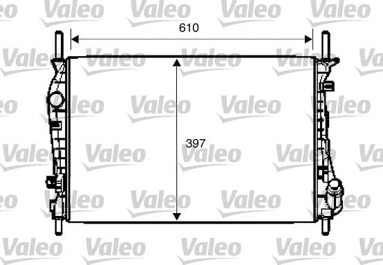 Valeo 734696 - Радиатор, охлаждане на двигателя vvparts.bg