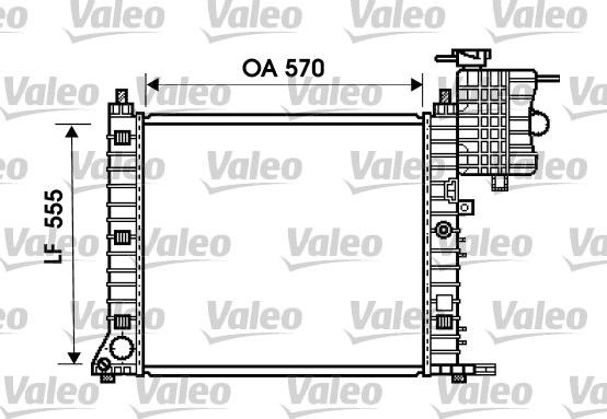 Valeo 734674 - Радиатор, охлаждане на двигателя vvparts.bg