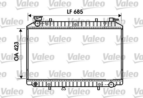 Valeo 734671 - Радиатор, охлаждане на двигателя vvparts.bg