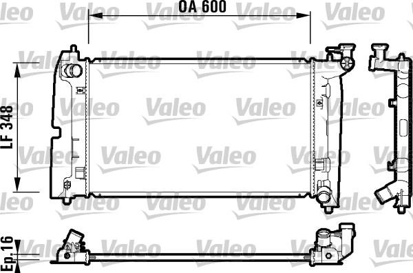 Valeo 734199 - Радиатор, охлаждане на двигателя vvparts.bg