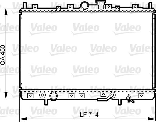 Valeo 734196 - Радиатор, охлаждане на двигателя vvparts.bg