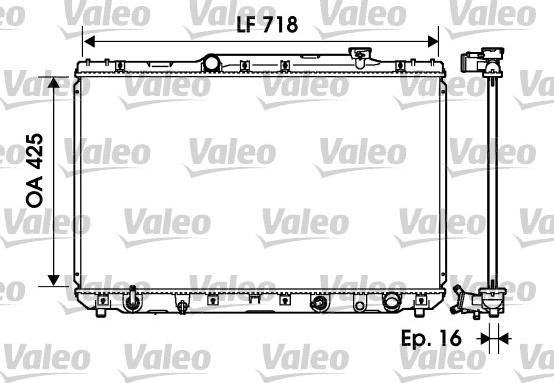 Valeo 734193 - Радиатор, охлаждане на двигателя vvparts.bg