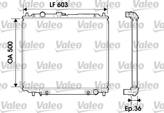 Valeo 734148 - Радиатор, охлаждане на двигателя vvparts.bg