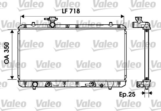 Valeo 734165 - Радиатор, охлаждане на двигателя vvparts.bg