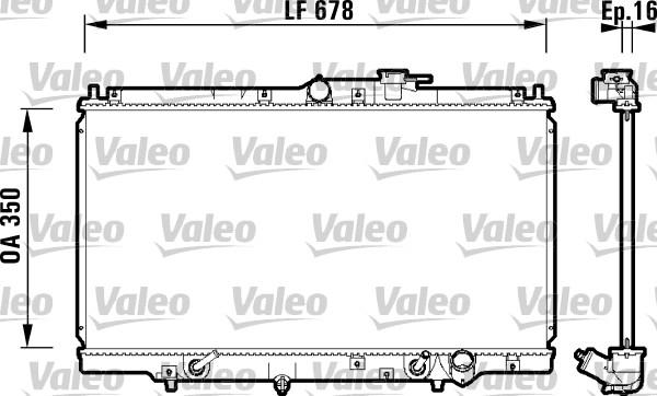 Valeo 734109 - Радиатор, охлаждане на двигателя vvparts.bg