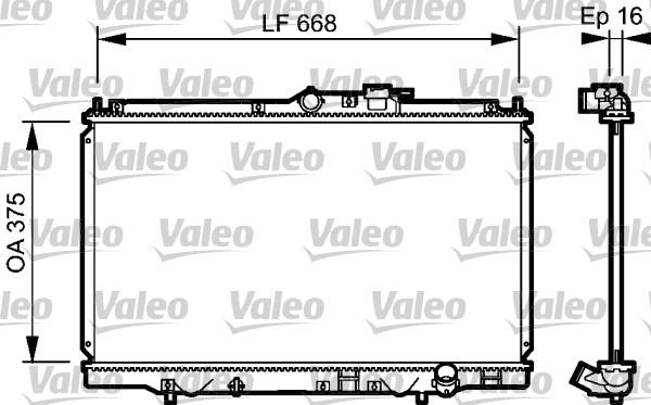 Valeo 734114 - Радиатор, охлаждане на двигателя vvparts.bg