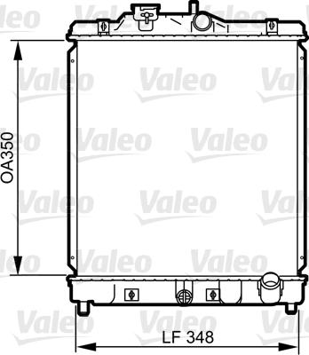 Valeo 734117 - Радиатор, охлаждане на двигателя vvparts.bg