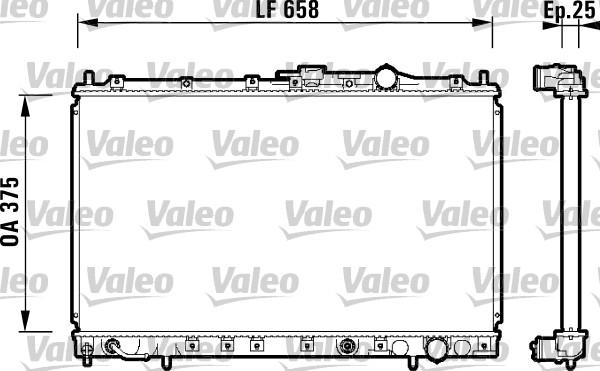 Valeo 734139 - Радиатор, охлаждане на двигателя vvparts.bg