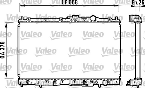 Valeo 734135 - Радиатор, охлаждане на двигателя vvparts.bg