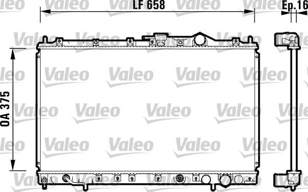 Valeo 734138 - Радиатор, охлаждане на двигателя vvparts.bg