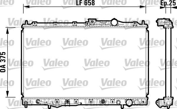 Valeo 734132 - Радиатор, охлаждане на двигателя vvparts.bg