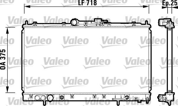 Valeo 734129 - Радиатор, охлаждане на двигателя vvparts.bg