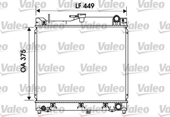 Valeo 734170 - Радиатор, охлаждане на двигателя vvparts.bg