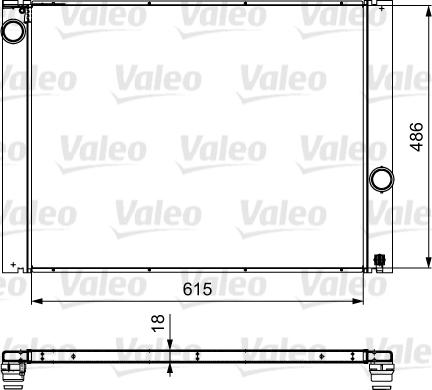 Valeo 734898 - Радиатор, охлаждане на двигателя vvparts.bg