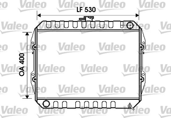 Valeo 734846 - Радиатор, охлаждане на двигателя vvparts.bg