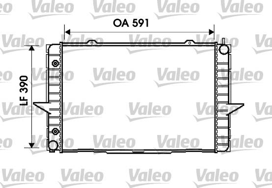 Valeo 734856 - Радиатор, охлаждане на двигателя vvparts.bg