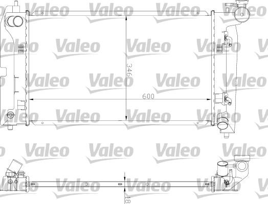 Valeo 734851 - Радиатор, охлаждане на двигателя vvparts.bg