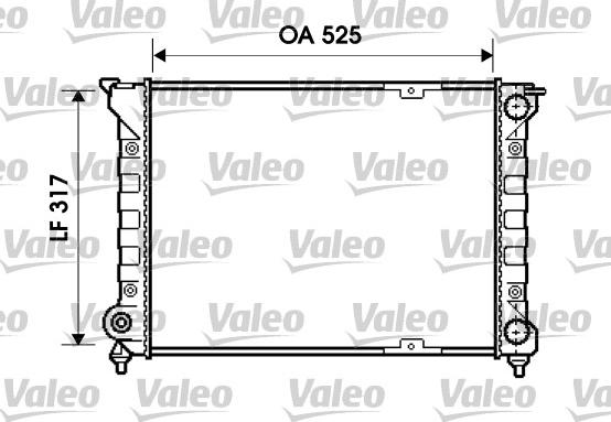 Valeo 734853 - Радиатор, охлаждане на двигателя vvparts.bg