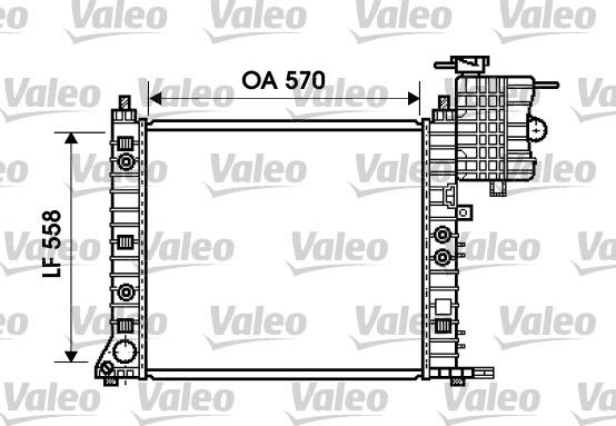 Valeo 734806 - Радиатор, охлаждане на двигателя vvparts.bg