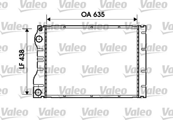 Valeo 734828 - Радиатор, охлаждане на двигателя vvparts.bg