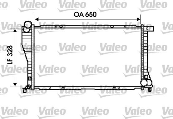 Valeo 734394 - Радиатор, охлаждане на двигателя vvparts.bg