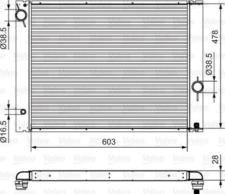 Valeo 734396 - Радиатор, охлаждане на двигателя vvparts.bg