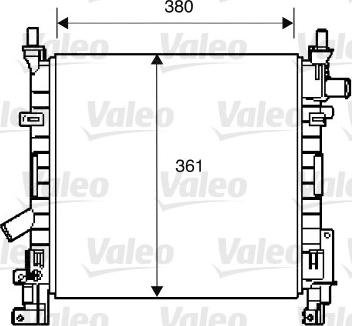 Valeo 734392 - Радиатор, охлаждане на двигателя vvparts.bg