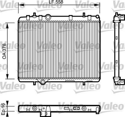 Valeo 734366 - Радиатор, охлаждане на двигателя vvparts.bg