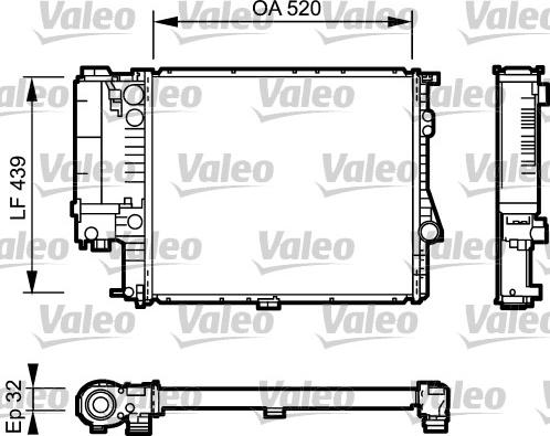 Valeo 734301 - Радиатор, охлаждане на двигателя vvparts.bg