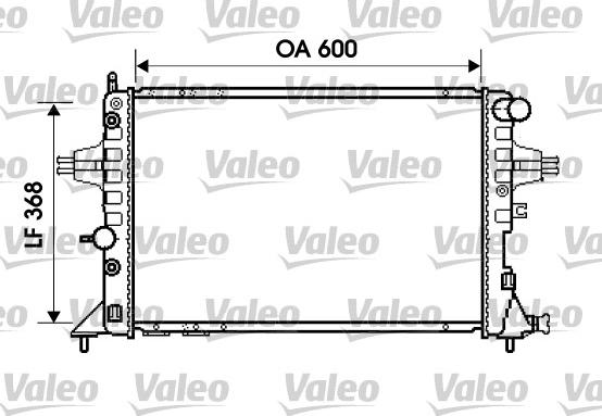 Valeo 734388 - Радиатор, охлаждане на двигателя vvparts.bg