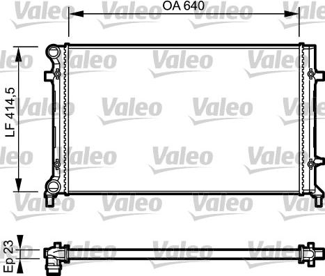 Valeo 734332 - Радиатор, охлаждане на двигателя vvparts.bg