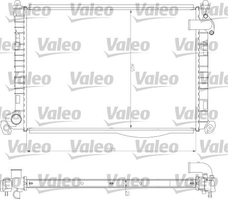 Valeo 734327 - Радиатор, охлаждане на двигателя vvparts.bg