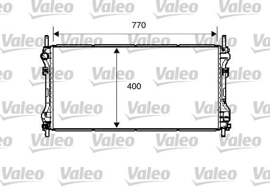 Valeo 734291 - Радиатор, охлаждане на двигателя vvparts.bg